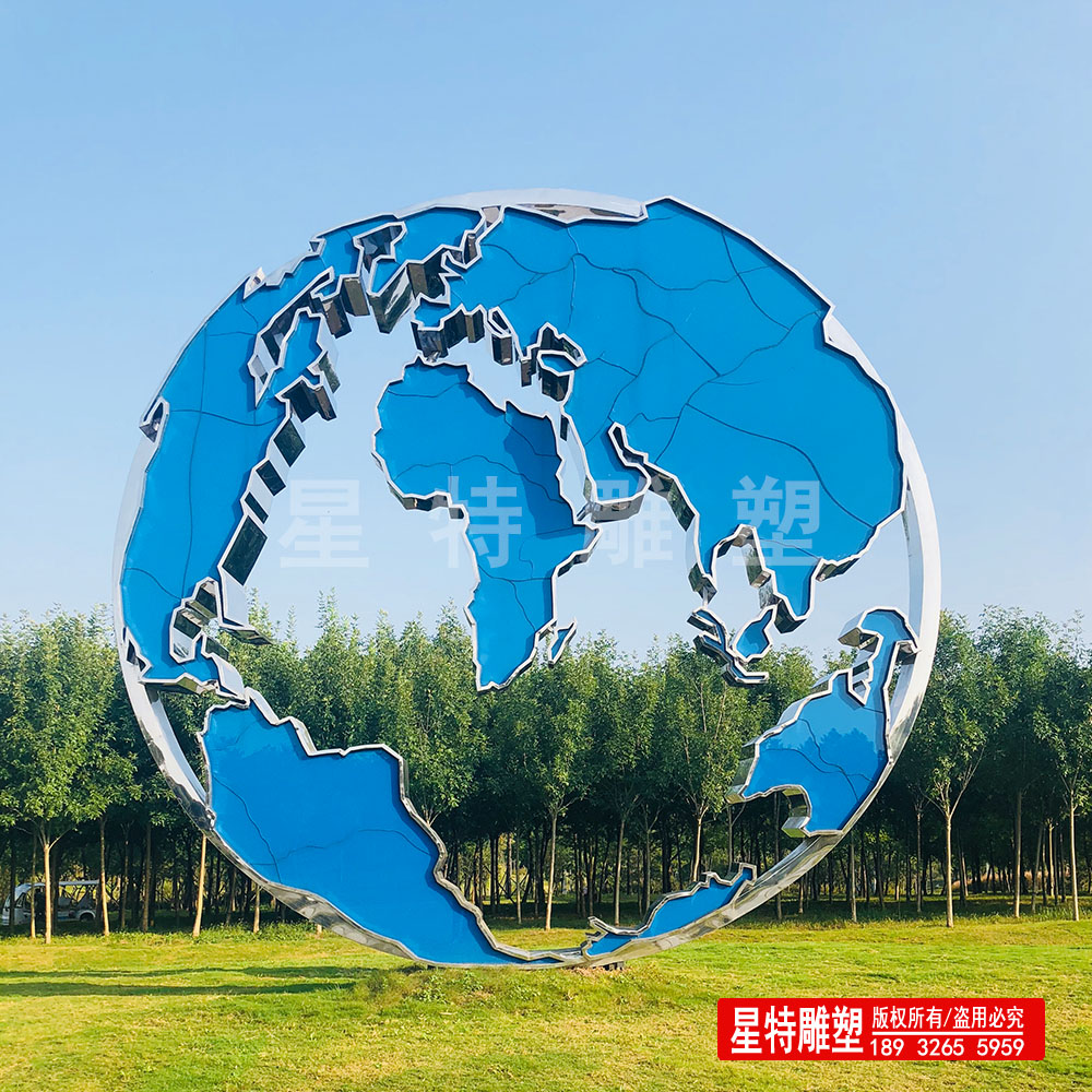 公园不锈钢雕塑制作  地标性建筑雕塑