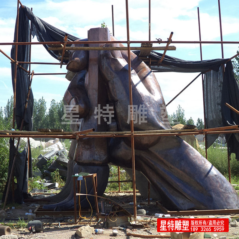 锻铜雕塑  紫铜锻造