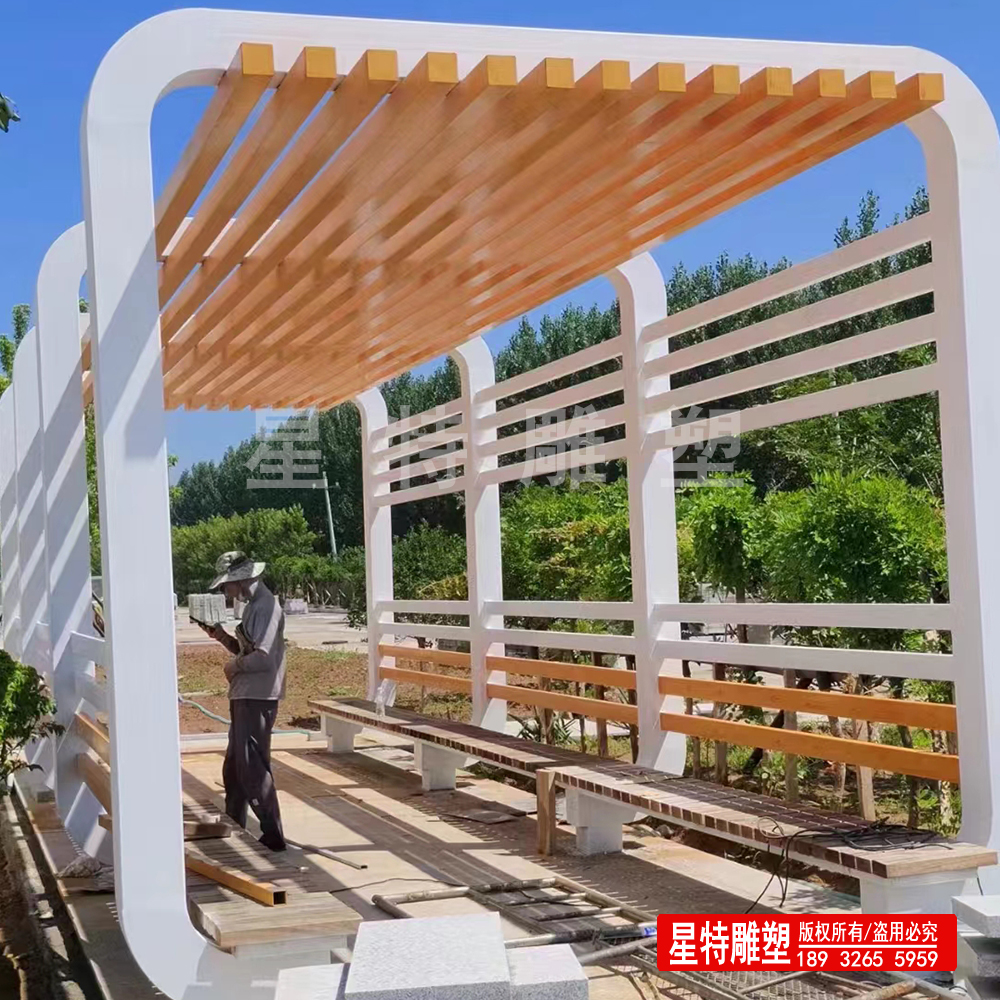 不锈钢廊架景观亭